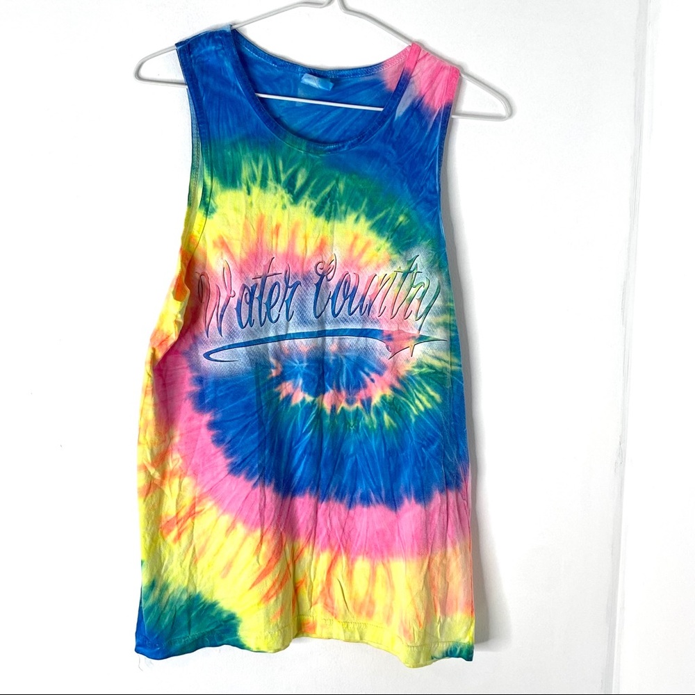 Tie Dye Graphic Tank Top